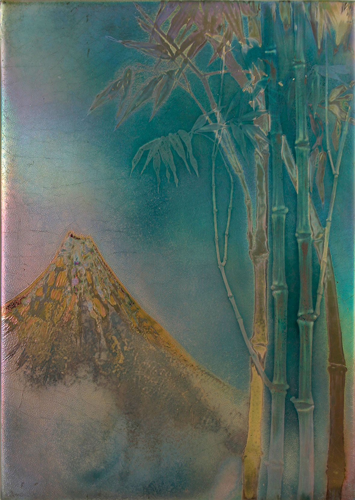 Clement Massier Iridescent Plaque